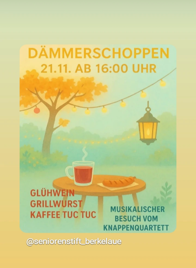 Dämmerschoppen im Seniorenheim