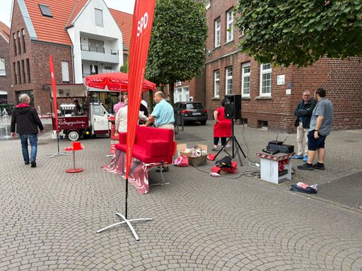 Unterstützung bei einer Wahlwerbung in Drensteinfurt